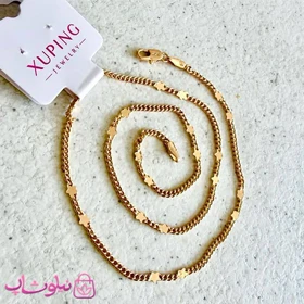 زنجیر زنانه ژوپینگ مدل ستاره طلایی 45 سانت کد 4291