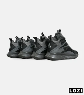 کفش کتانی ساق‌دار مشکی خاکستری Reebok Shaq Attaq مدل 6552