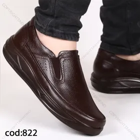 کفش چرم طبیعی تبریز قهوه‌ای کلارک