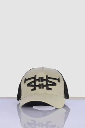 کلاه کپ کتان طرحدار و پشت توری 3015