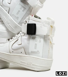 کفش کتانی ساق‌دار مردانه سفید NIKE AIRFORCE AF1
