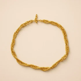 گردنبند زنجیری طلایی زنانه