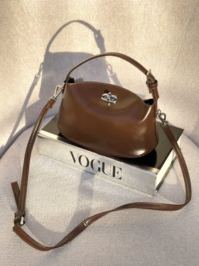 کیف قفلدار دسته ای 1265 (قهوه ای)