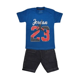 ست تیشرت و شلوارک پسرانه مدل بسکتبال کد 1226
