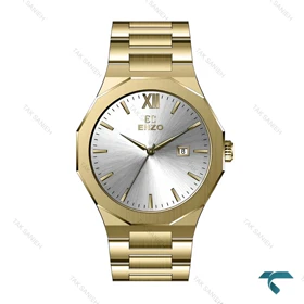 ساعت مردانه انزو طلایی EC-608GEG فول استیل صفحه سفید Enzo-8079-G