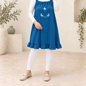 سارافون نخی طرح پروانه 5022 (آبی)