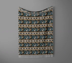 شال مبل ریش دار sofa shawl 126