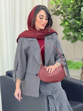 مانتو دو دکمه آستین سگک