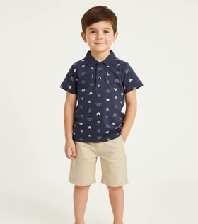 تیشرت پسرانه طرح لنگر 20026