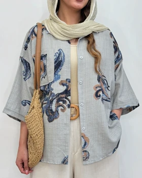 شومیز ترمه طرح ایتالیایی شانا
