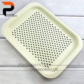 سینی تخت لیزری کوچک 2377 رزگلد