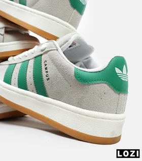کفش کتانی مردانه طوسی سبز ADIDAS Campus