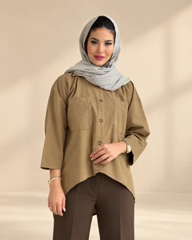 شومیز مدل حنا (زیتونی)