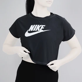 کراپ آستین کوتاه ورزشی زنانه نایک مدل VHD-3C337 طوسی تیره