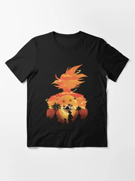 تیشرت دراگون بال تیشرت Dragon Ball طرح Goku Beautiful Sunset SKY