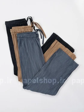 شلوار پلیسه کمرکش شاین دار