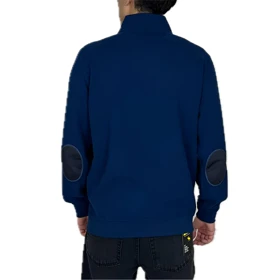 سویشرت مردانه سرمه ای یقه ایستاده