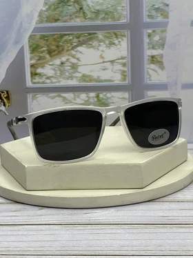 خرید عینک آفتابی پرسول مدل P6813 سایز 50 فریم کائوچو سبک عدسی پلیکربنات UV400 پلاریزه مخصوص رانندگی