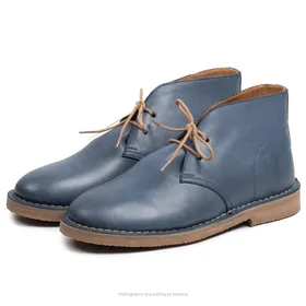 کفش صحرایی سافاری گازولین آبی آبنباتی شبرو - GAAZOLIN Safari Veldskoen B Design Blue Candy W