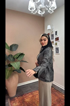 کت ژاکاردکوک دوزی