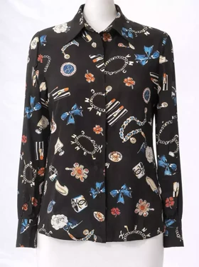 شومیز زنانه طرح دار سیوا (Siva)