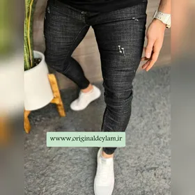 شلوار جین آسفالتی فول کش پارچه