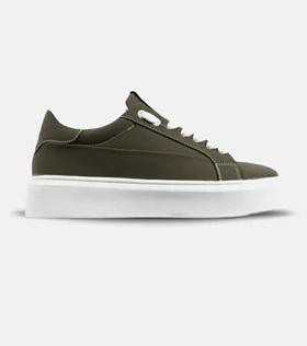 کفش اسنیکرزمردانه زیتونی PULL & BEAR مدل 7131