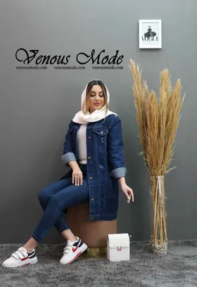 کت جین آبی کاربنی بهاره