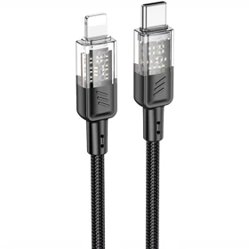 کابل تایپ سی به لایتنینگ هوکو Hoco مدل U129 توان 27 وات 1.2 متر