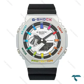 ساعت کاسیو جی شاک GM2100 مردانه سیلور مشکی GShock-7775-G