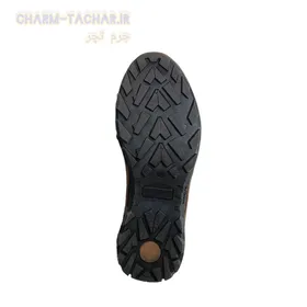 کفش روزمره/طبی مردانه بزرگ پا چرم طبیعی نبوک مدل تانگو قهوه ای