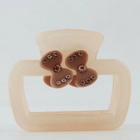 کلیپس زنانه مدل مکعبی نگین‌دار