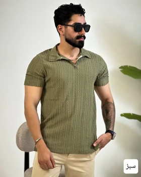 تیشرت مردانه نیم زیپ سوگند_4431