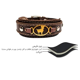 دستبند چرم وارک طرح فروردین مدل آماندا کد rb247