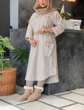 پیراهن کفتان سارینا کد : s282