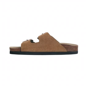 صندل دو بند زنانه مدل برکین_عسلی کد 1971