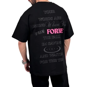 تیشرت آستین کوتاه مردانه مشکی مدل FROM