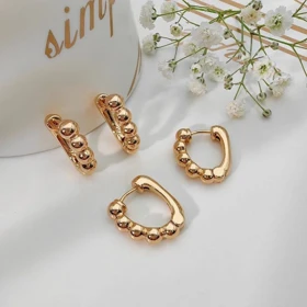 گوشواره حلقه‌ای طرح مدرن ژوپینگ کد 146