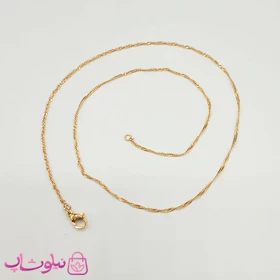 زنجیر زنانه سنگاپوری برند ژوپینگ ظریف 45 سانت کد 1091