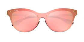 عینک آفتابی ریبن RayBan 3580N Blaze Cat Eye Flat Lens Pink Mirror