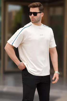 تیشرت یقه خدمه اکو اوورسایز 7009