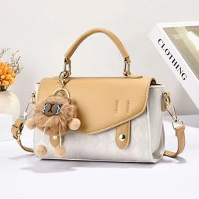 کیف دستی/دوشی زنانه وارداتی برند Acella leather مدل CS-6615 (سفید کرمی)