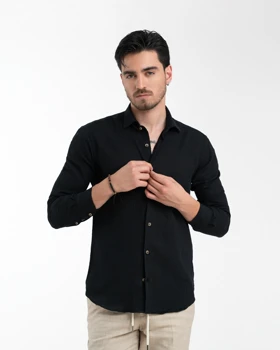 ام کی کالکشن پیراهن آستین بلند mk-4357-black
