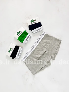 شورت پادار مردانه جعبه ای لاگوست Lacoste