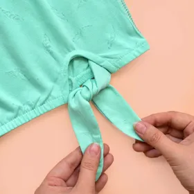 تیشرت پایین کش گره‌ای