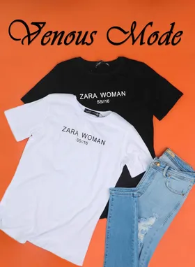 تیشرت طرح zara woman