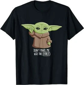 تیشرت لانگ دخترانه جنگ ستارگان تیشرت لانگ دخترانه Star Wars طرح the Child Don't Make Me