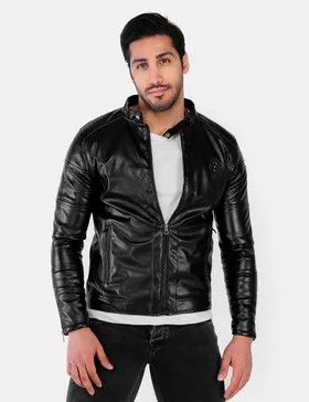کاپشن چرمی مردانه Damon
