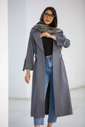 مانتو بلند بزایاق ماکسی بغل سگک دار