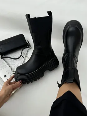 بوت بغل کش چرمی 1381